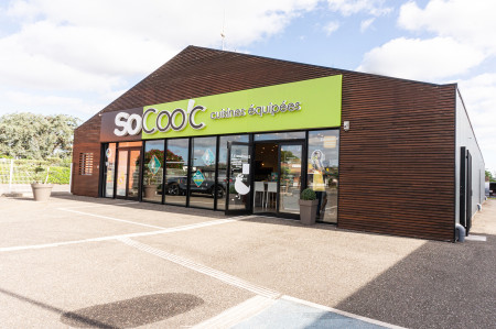 Le magasin SoCoo'c à Villeneuve-sur-Lot. Une réalisation ARCADIE - Maîtrise d'Œuvre 