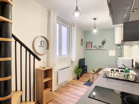 Appartement confortable et contemporain dans un immeuble ancien à Agen. Une réalisation ARCADIE - Maîtrise d'Œuvre.  